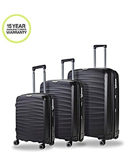 Rock Sunwave 3pc Suitcase Set