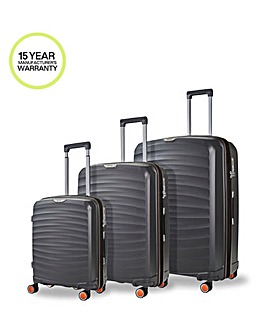 Rock Sunwave 3pc Suitcase Set