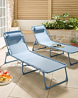 Pair of Zero Gravity Sunloungers