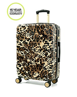 Rock Savannah Leopard Medium Suitcase