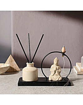 Serenity Buddha Incense & Diffuser Holder Gift Set