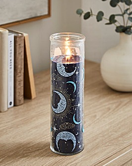 Blue Moon Phase Fig & Vanilla Scented Glass Tube Candle