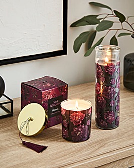 Dark Romance Opium Scented Candle and Tube Candle Set