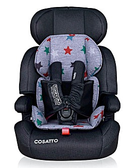 Cosatto Zoomi Group 123 Car Seat - Grey Mega Stars