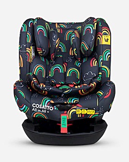 Cosatto All in All + Group 0+/1/2/3 Isofix Car Seat - Disco Rainbow