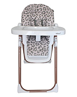 My Babiie Katie Piper Premium Highchair Blush Leopard Print