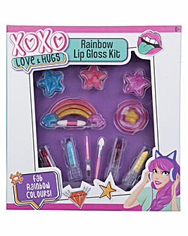 Love & Hugs Rainbow Lip Gloss Colour Kit