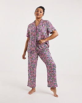 Short Sleeve Button Through Pyjama Set