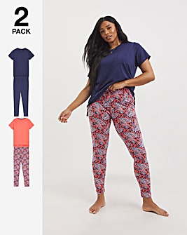 Pretty Secrets Value 2 Pack Pyjama Legging Sets
