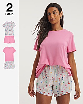 Pretty Secrets Value 2 Pack Pyjama Shortie Sets