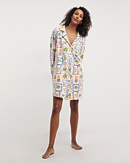 Simply Be Cotton Button Up Nightshirt