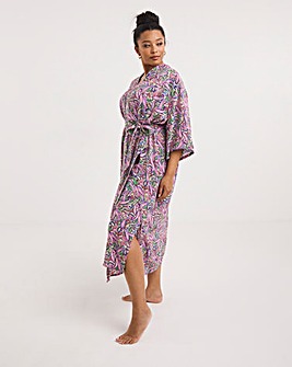 Viscose Wrap Around Maxi Dressing Gown