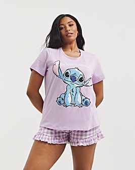 Lilo And Stitch Cotton Pyjama Shortie Set