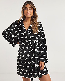 Pretty Secrets Scotty Dog Supersoft Dressing Gown