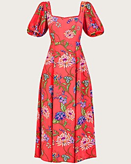 Monsoon Regina Floral Print Tea Dress
