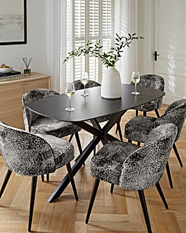Brock Dining Table with 6 Savannah Chairs