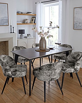 Hale Dining Table with 6 Savannah Chairs