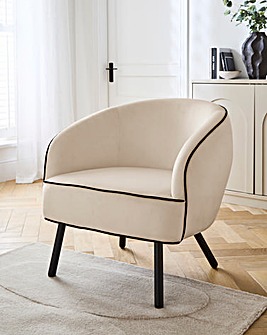 Joanna Hope Camille Piped Accent Chair