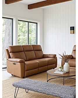 Aspire Kingsmere Leather Power Recliner 3 Seater
