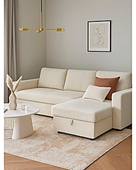 Aspire Nexis Right Corner Chaise Storage Sofa Bed