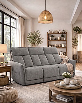 Aspire Ashford Fabric Recliner 3 Seater