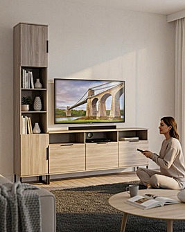 Hayden Ready Assembled Left Hand Media Unit