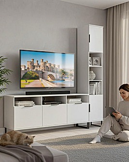 Hayden Ready Assembled Right Hand Media Unit