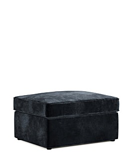 Jay-Be Luxe Velvet Footstool Bed with Comfort Mattress