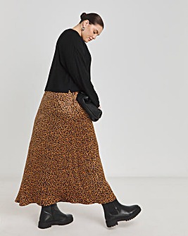 2 in 1 Leopard Print Slip Dress With Black Top