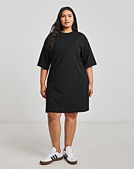 Black Short T-Shirt Dress