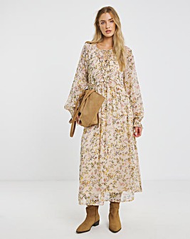 Simply Be Georgette Frill Maxi Dress