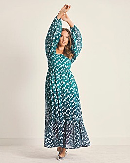Simply Be Dobby Ombre Jacquard Maxi Dress
