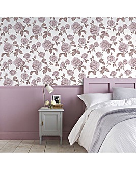 Boutique Countess Pink/White Floral Wallpaper