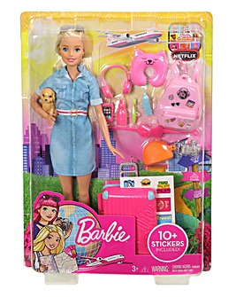 Barbie Doll Travel Set Puppy and Accessories