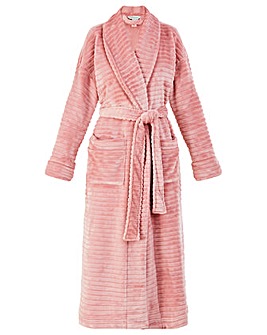 Monsoon Stripe Textured Dressing Gown