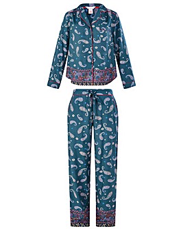 Monsoon Paisley Print Border Pyjama Set