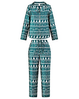 Monsoon Christmas Satin Pyjama Set