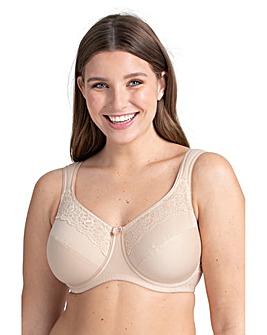 Miss Mary of Sweden Cotton Now Wired Minimiser Bra