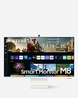 Samsung 32" M80B Ultra HD USB-C Smart Lifestyle Monitor with Remote - White