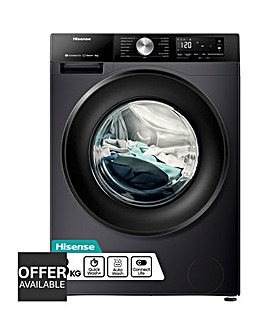 Hisense 3S Series WF3S8043BB3 WiFi-enabled 8kg 1400 Spin Washing Machine - Black