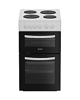 Indesit ITE5EMW 50cm Electric Twin Cooker - White