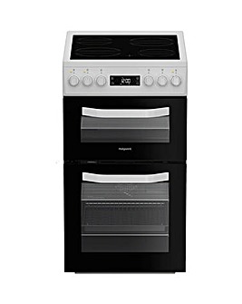Hotpoint HDE5VDCW 50cm Electric Double Cooker Ceramic Hob - White Installation