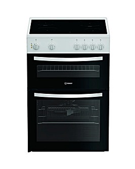 Indesit ITE6VMW 60cm Electric Twin Cooker with Ceramic Hob - White Installation