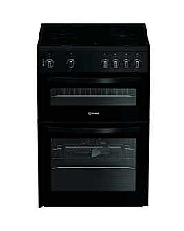 Indesit ITE6VMB 60cm Electric Twin Cooker with Ceramic Hob - Black Installation