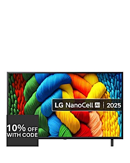 LG 43NANO80A6B 43in NanoCell AI 4K Smart TV