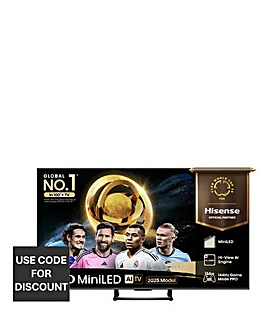 Hisense 50U7QTUK 50in Mini-LED 4K Ultra HD HDR Smart TV
