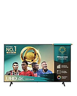 Hisense 65A6QTUK 65in 4K Ultra HD HDR LED Smart TV