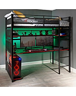 X Rocker Battlestation Bunk Bed and Desk