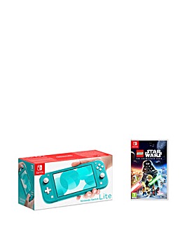 Nintendo Switch Lite Turquoise + Lego Star Wars Skywalker Bundle