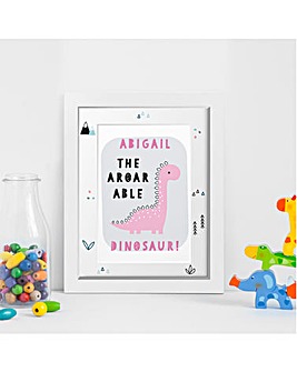 A-Roar-Able Dinosaur Framed Print